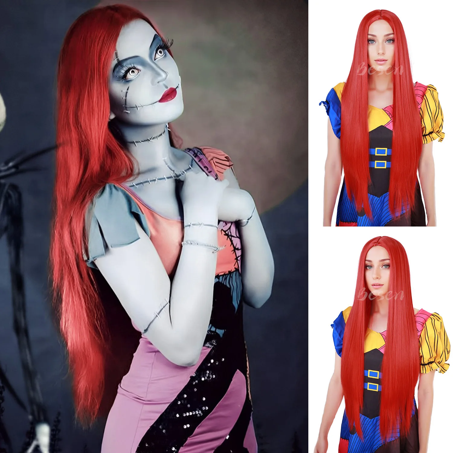 Synthetic 30inch Long Red Wigs Women's Costume Straight Middle Part Wig for Women Heat Resistant Hair for Daily Party Cosplay
Synthetic 30inch Long Red Wigs Women's Costume Straight Middle Part Wig for Women Heat Resistant Hair for Daily Party Cosplay