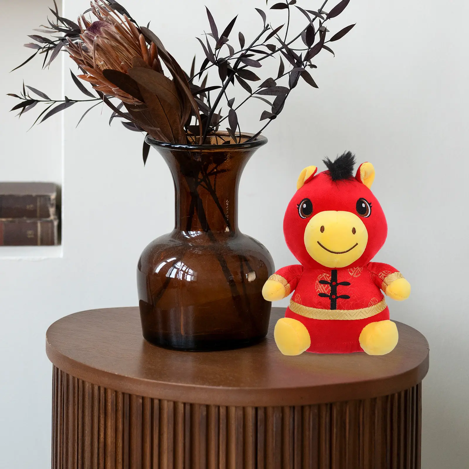 2026 Year of The Horse: Soft and Huggable Animal Mascot for Chinese New Year Events, Festive Decor for Home, Office Or Party
2026 Year of The Horse: Soft and Huggable Animal Mascot for Chinese New Year Events, Festive Decor for Home, Office Or Party
