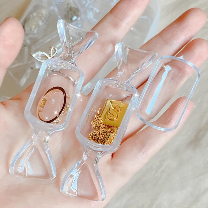 10pcs Sweets Candy Shape Jewelry Box Cute Transparent Plastic Case Container Ring Stud Earring Storage Organizer Gift Packaging
10pcs Sweets Candy Shape Jewelry Box Cute Transparent Plastic Case Container Ring Stud Earring Storage Organizer Gift Packaging