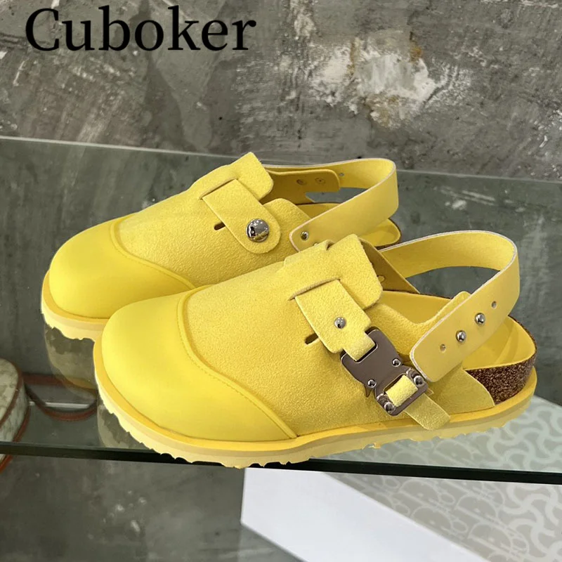 Summer Rubber Sole Women's Flat Shoes Round Felt Sandals for Women Causal Slippers Gold Buckle Men Slippers Ladies Flats Loafers
Summer Rubber Sole Women's Flat Shoes Round Felt Sandals for Women Causal Slippers Gold Buckle Men Slippers Ladies Flats Loafers