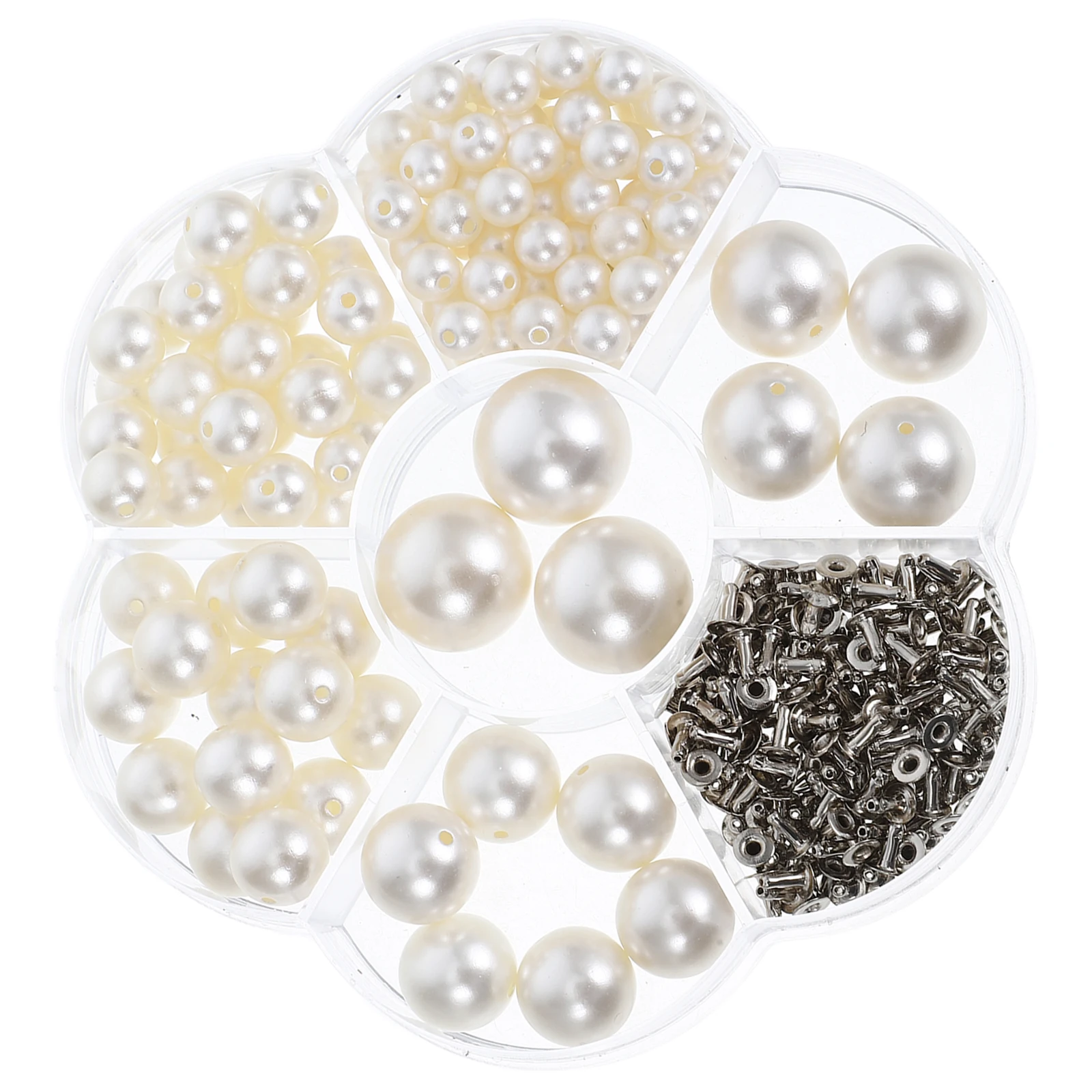 Faux Pearl Rivets for Crafts Jewelry Making Bracelet Beads ABS Metal Durable Round Studs DIY Kits Pearl Texture
Faux Pearl Rivets for Crafts Jewelry Making Bracelet Beads ABS Metal Durable Round Studs DIY Kits Pearl Texture