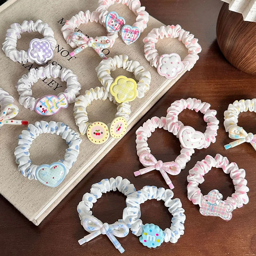 3 Pcs Cartoon Flower Print Small Intestine Hair Ring New Cute Cream Color Children's Hair Rope
3 Pcs Cartoon Flower Print Small Intestine Hair Ring New Cute Cream Color Children's Hair Rope