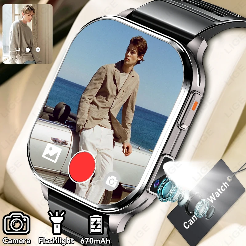 LIGE New Camera Smart Watch Men Photos Record Video Sports Fitness Health Monitor Waterproof Bluetooth Call Recording Smartwatch
LIGE New Camera Smart Watch Men Photos Record Video Sports Fitness Health Monitor Waterproof Bluetooth Call Recording Smartwatch