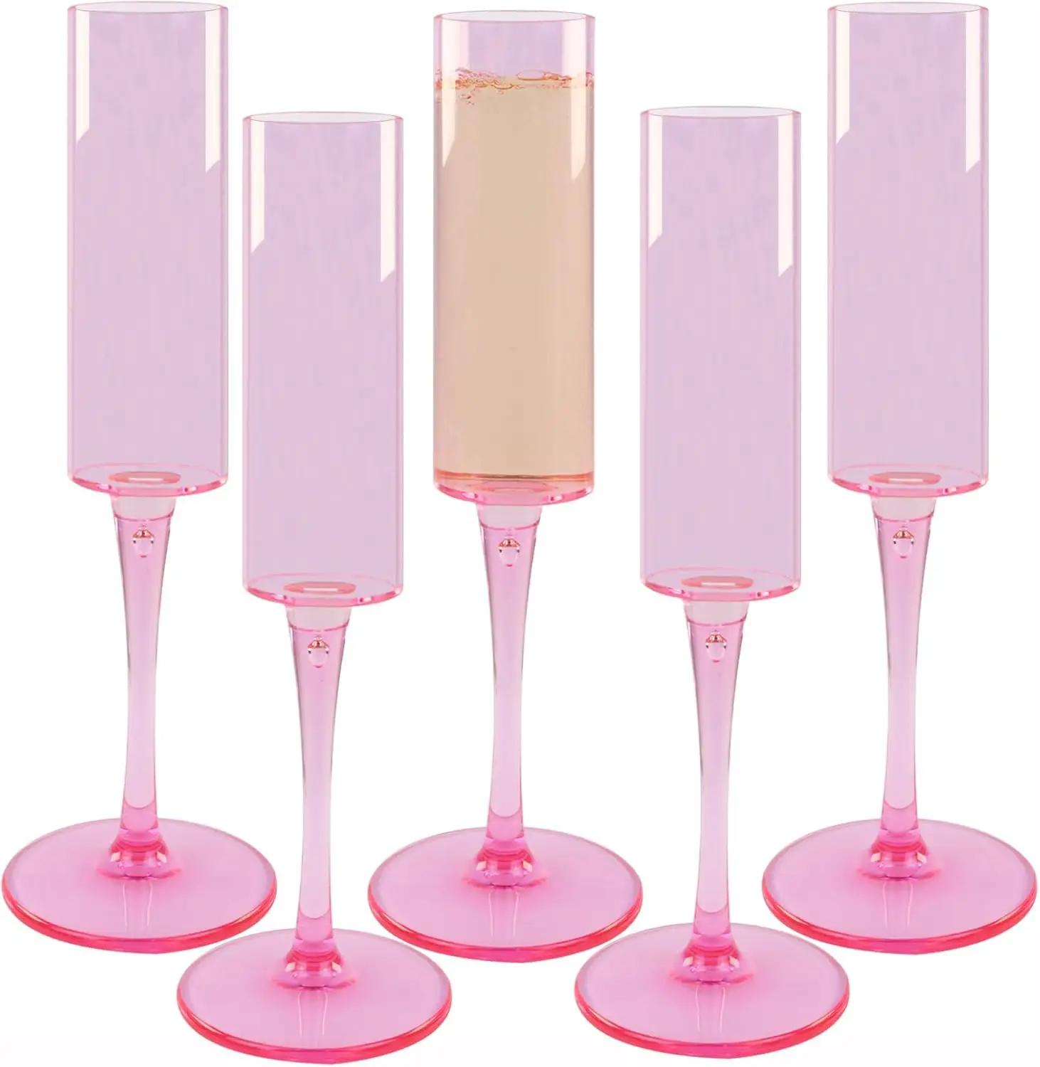 12 Pcs Pink Acrylic Champagne Flutes 6 OZ Unbreakable Tall Stemmed Glasses for Wedding Anniversary Birthday
12 Pcs Pink Acrylic Champagne Flutes 6 OZ Unbreakable Tall Stemmed Glasses for Wedding Anniversary Birthday