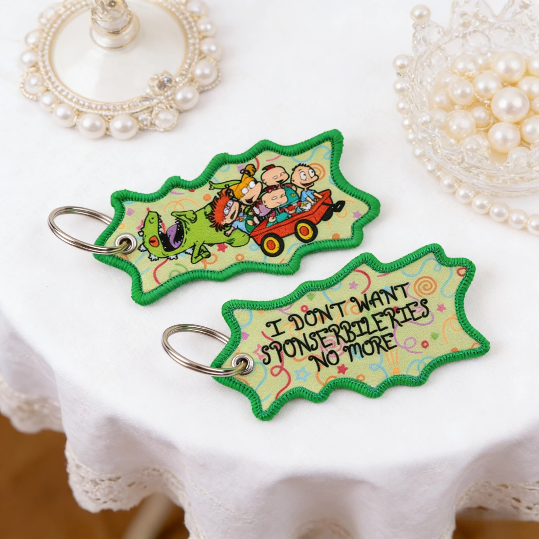 Funny Cartoon Figures Embroidery Key Fob Keychain for Motorcycles Car Key Ring Holder Key Tag Chaveiro Jewelry Accessories Gifts
Funny Cartoon Figures Embroidery Key Fob Keychain for Motorcycles Car Key Ring Holder Key Tag Chaveiro Jewelry Accessories Gifts