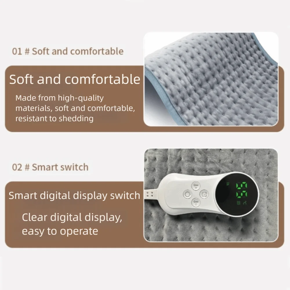 EU Plug Electric Heating Waist Belt Portable Temperature Control Electric Thermal Blanket Adjustable Soft Heating Pad Office
EU Plug Electric Heating Waist Belt Portable Temperature Control Electric Thermal Blanket Adjustable Soft Heating Pad Office