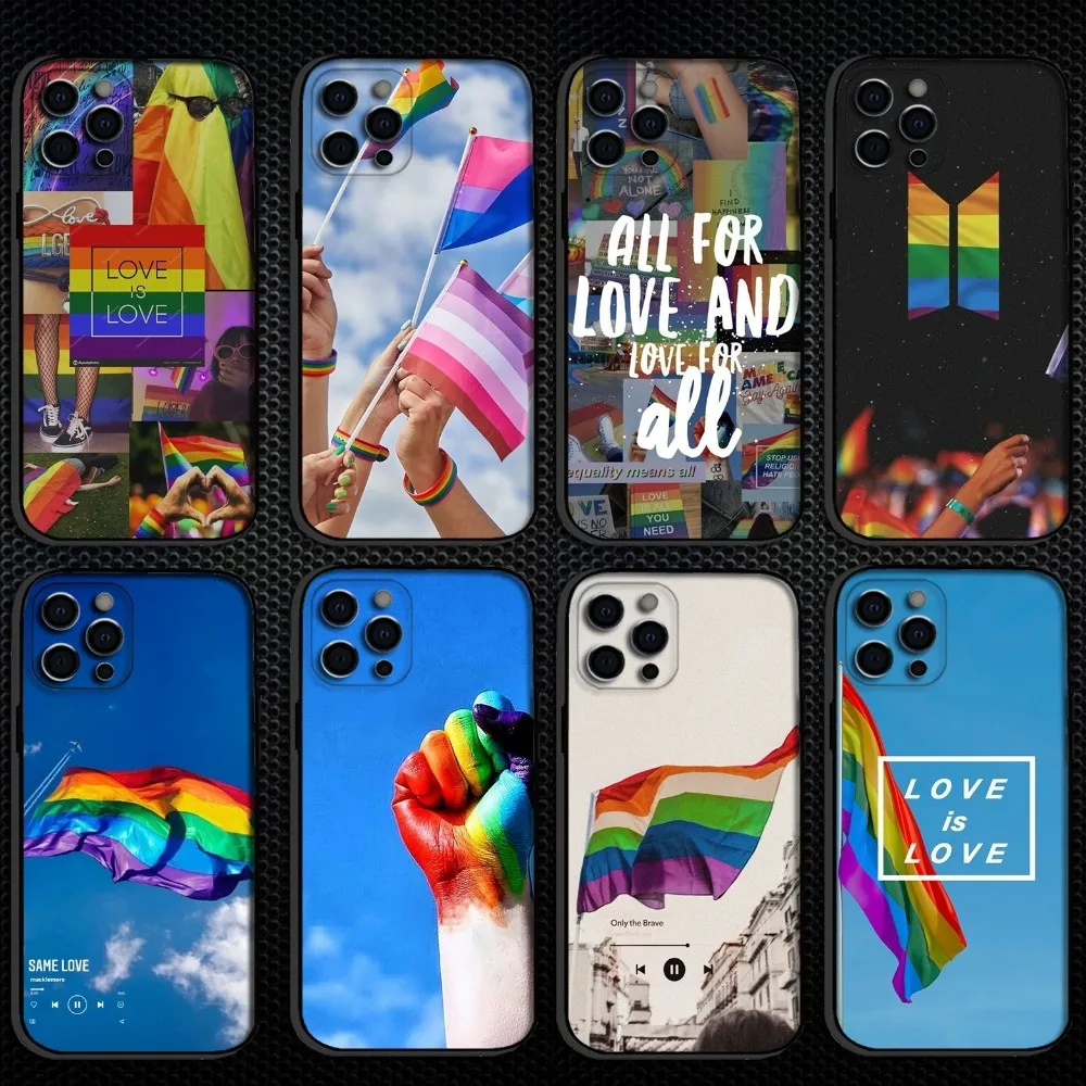 LGBT Art Rainbow Flag Phone Case For iPhone 16,15,14,13,12,11 Plus,Pro Max, Soft Silicone Black Cover
LGBT Art Rainbow Flag Phone Case For iPhone 16,15,14,13,12,11 Plus,Pro Max, Soft Silicone Black Cover