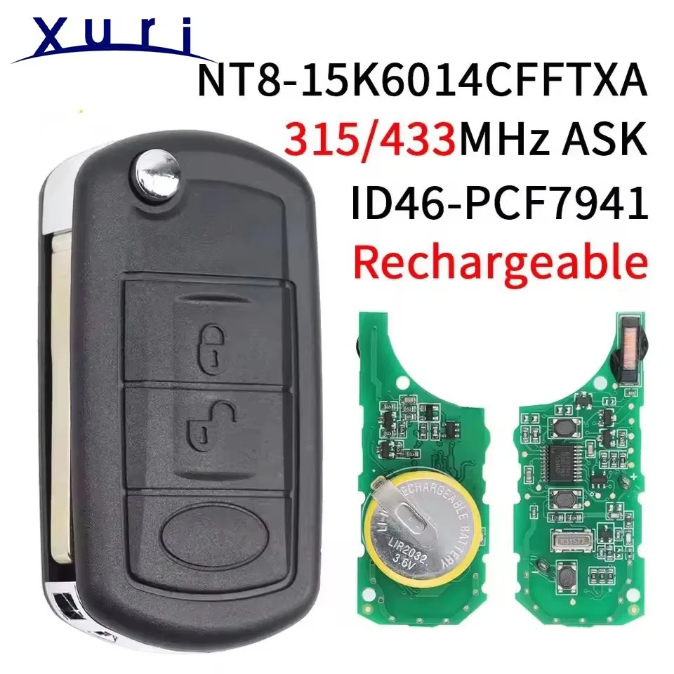 Xuri 15Mhz /433MHz ID46 PCF7941 Flip Remote Control Car Key Fob For Range Rover Sport Land Rover Discovery 3
Xuri 15Mhz /433MHz ID46 PCF7941 Flip Remote Control Car Key Fob For Range Rover Sport Land Rover Discovery 3