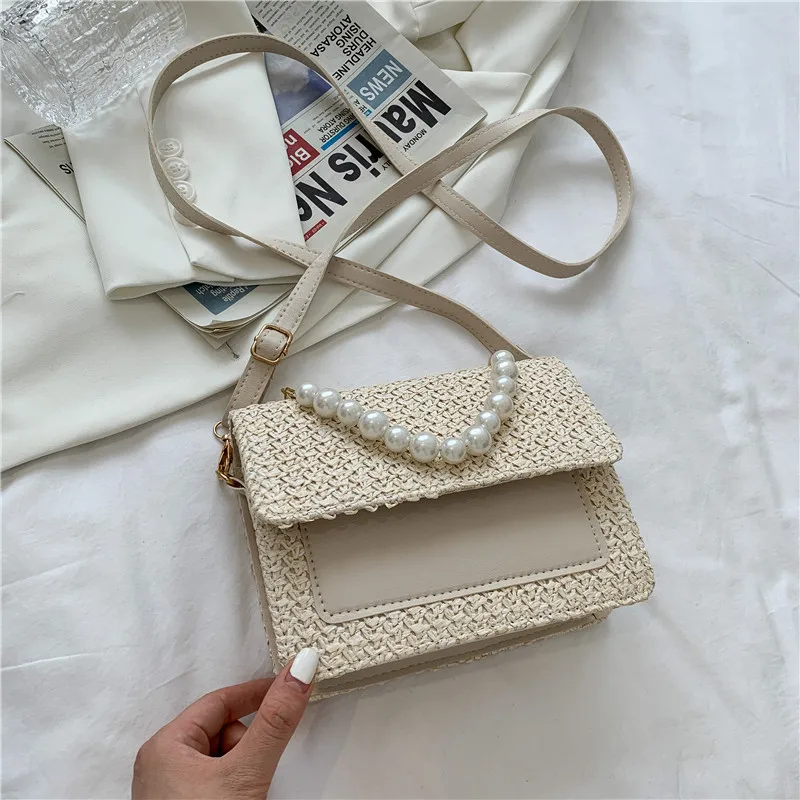 Pearl Beaded Clutch Bags Handmade Woven Women Handheld Bag Solid Crossbody Bag Wedding Party Dinner Bag
Pearl Beaded Clutch Bags Handmade Woven Women Handheld Bag Solid Crossbody Bag Wedding Party Dinner Bag