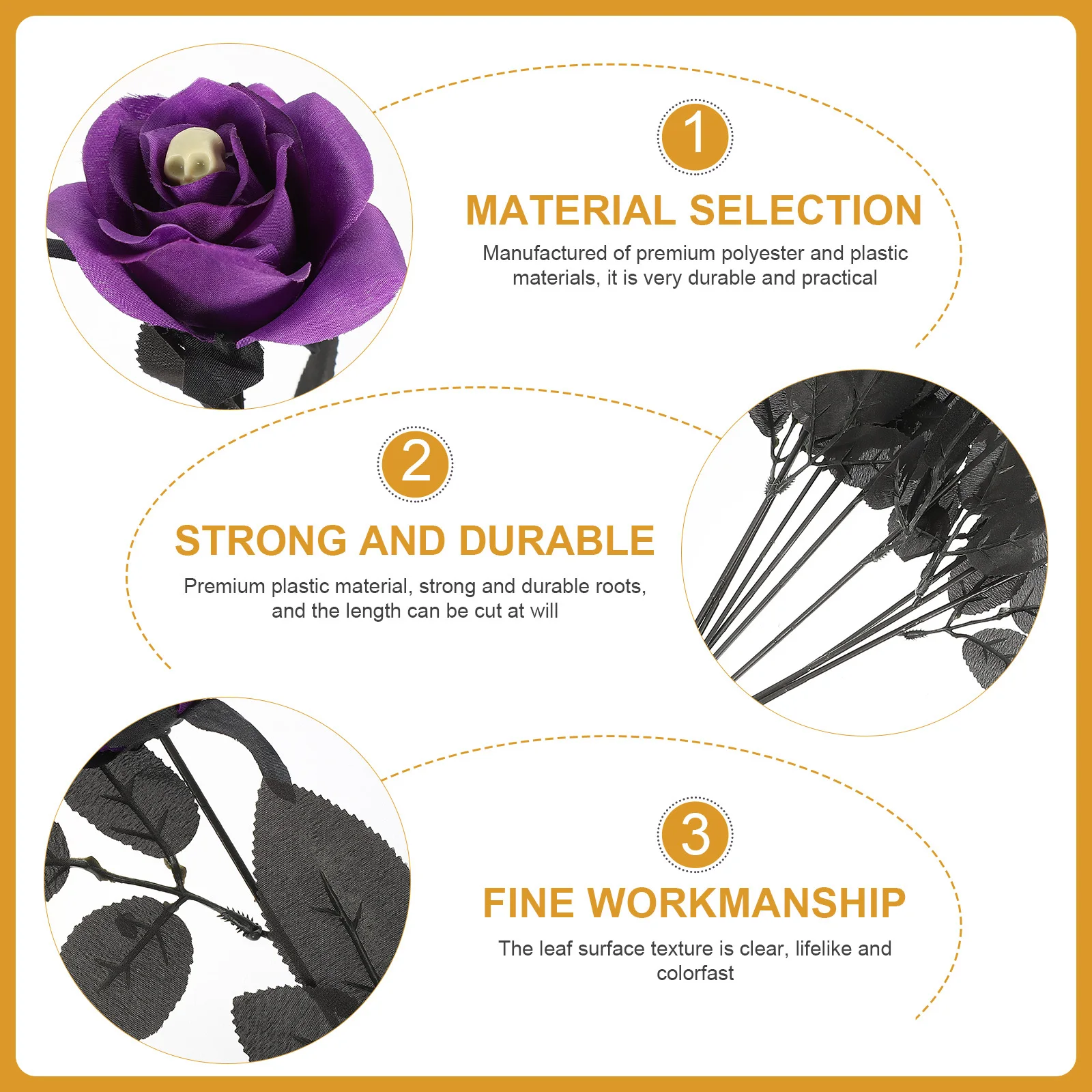 10Pcs Artificial Skull Rose Halloween Flower Decoration Party Props Creepy Fake Rose Flowers Halloween Party Flower Prop
10Pcs Artificial Skull Rose Halloween Flower Decoration Party Props Creepy Fake Rose Flowers Halloween Party Flower Prop