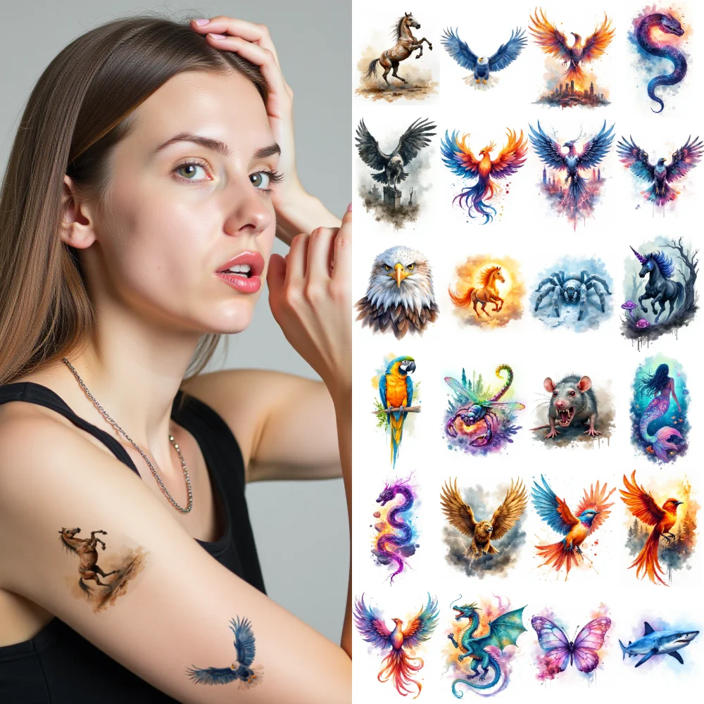 28pcs Temporary Tattoo Temporary Tattoo Stickers Butterfly Peacock Frog For Chest Ladies Children
28pcs Temporary Tattoo Temporary Tattoo Stickers Butterfly Peacock Frog For Chest Ladies Children