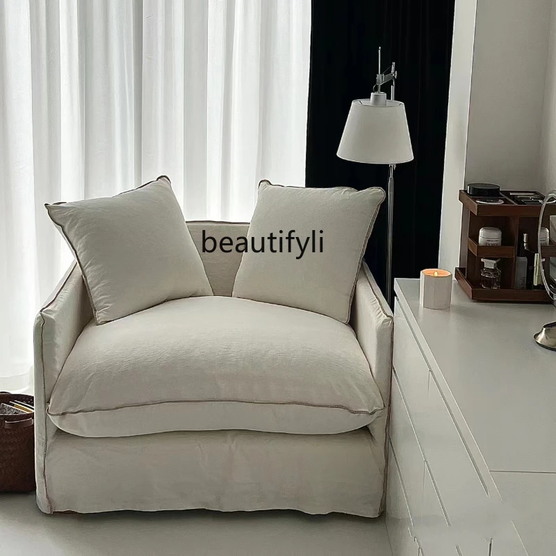 Cotton and Linen Lazy Sofa Living Room Balcony Small Apartment Removable and Washable down Cotton and Linen Fabric Sofa
Cotton and Linen Lazy Sofa Living Room Balcony Small Apartment Removable and Washable down Cotton and Linen Fabric Sofa