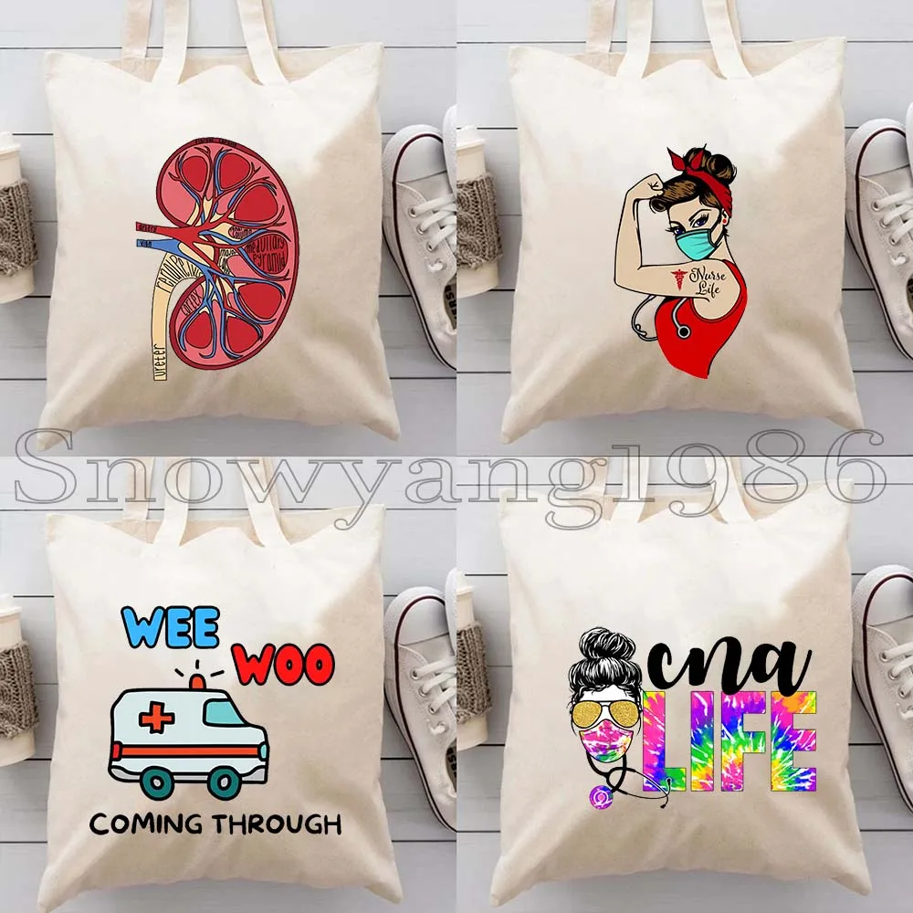 4PCS Love Nurse Life Floral Stethoscope Nursing Funny Human Anatomy Ambulance Medical Organs Canvas Totes Bag Shopper Handbags
4PCS Love Nurse Life Floral Stethoscope Nursing Funny Human Anatomy Ambulance Medical Organs Canvas Totes Bag Shopper Handbags