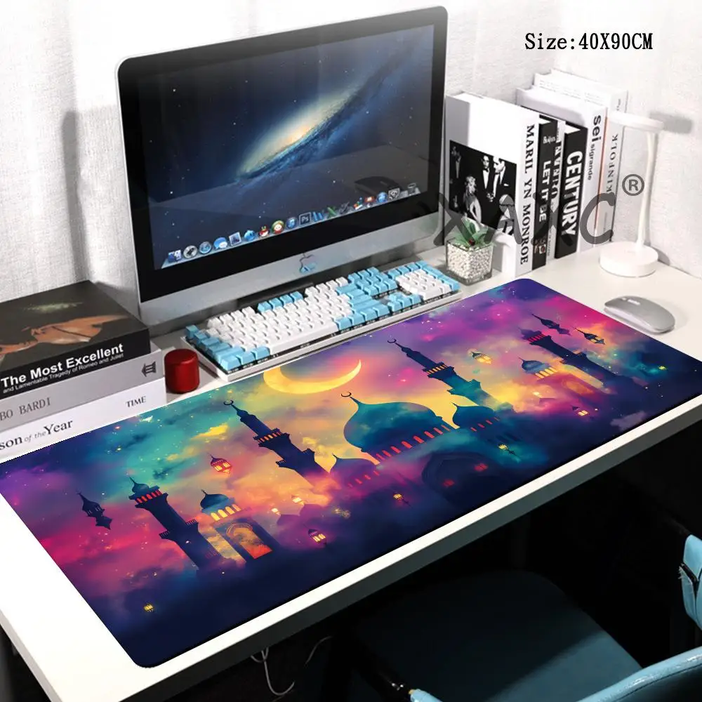 HYBXAXC Ramadan Mosque Crescent Moon Glass Mouse Pad, Large Non-Slip Gaming Desk Mat, Colorful Galaxy
HYBXAXC Ramadan Mosque Crescent Moon Glass Mouse Pad, Large Non-Slip Gaming Desk Mat, Colorful Galaxy