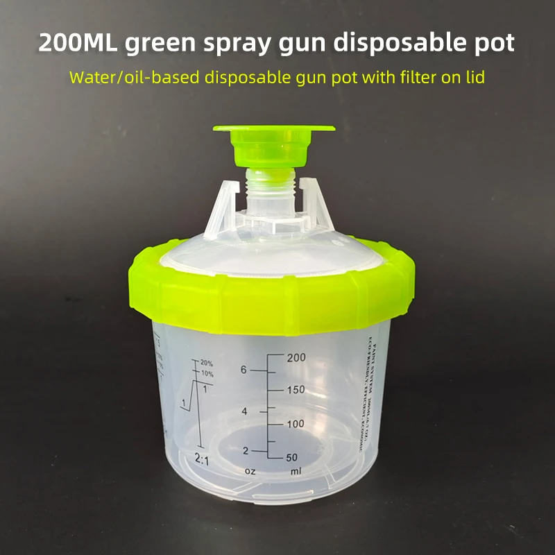 200 Ml Free Wash Pot 50 Sets A Box Of Car Paint Sheet Metal Spray Gun Pot General Cans Plastic Cups Disposable Containers
200 Ml Free Wash Pot 50 Sets A Box Of Car Paint Sheet Metal Spray Gun Pot General Cans Plastic Cups Disposable Containers
