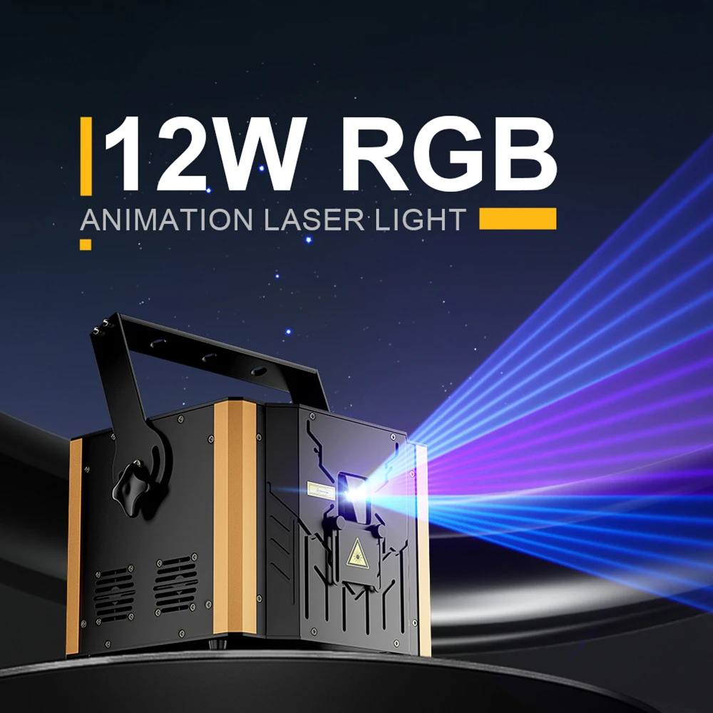 12W RGB Laser 25KPPS TTL Scanner ILDA RJ45 Projector For DJ Disco Wedding Party Special Effects Performance Professional
12W RGB Laser 25KPPS TTL Scanner ILDA RJ45 Projector For DJ Disco Wedding Party Special Effects Performance Professional