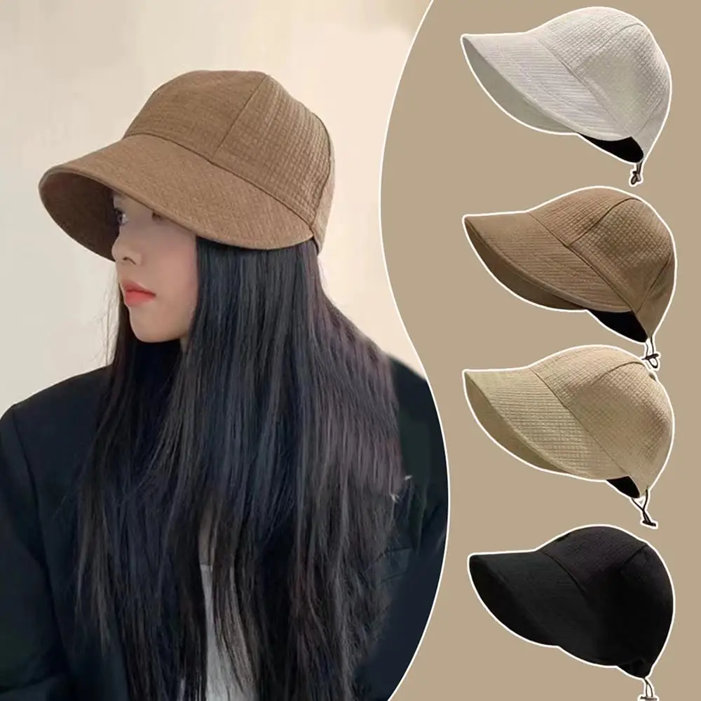 Summer Women Bucket Hat wide Brim Sun Visor Hat Breathable Beach Panama Cap Adjustable Drawstring Outdoor Fishierman Cap
Summer Women Bucket Hat wide Brim Sun Visor Hat Breathable Beach Panama Cap Adjustable Drawstring Outdoor Fishierman Cap