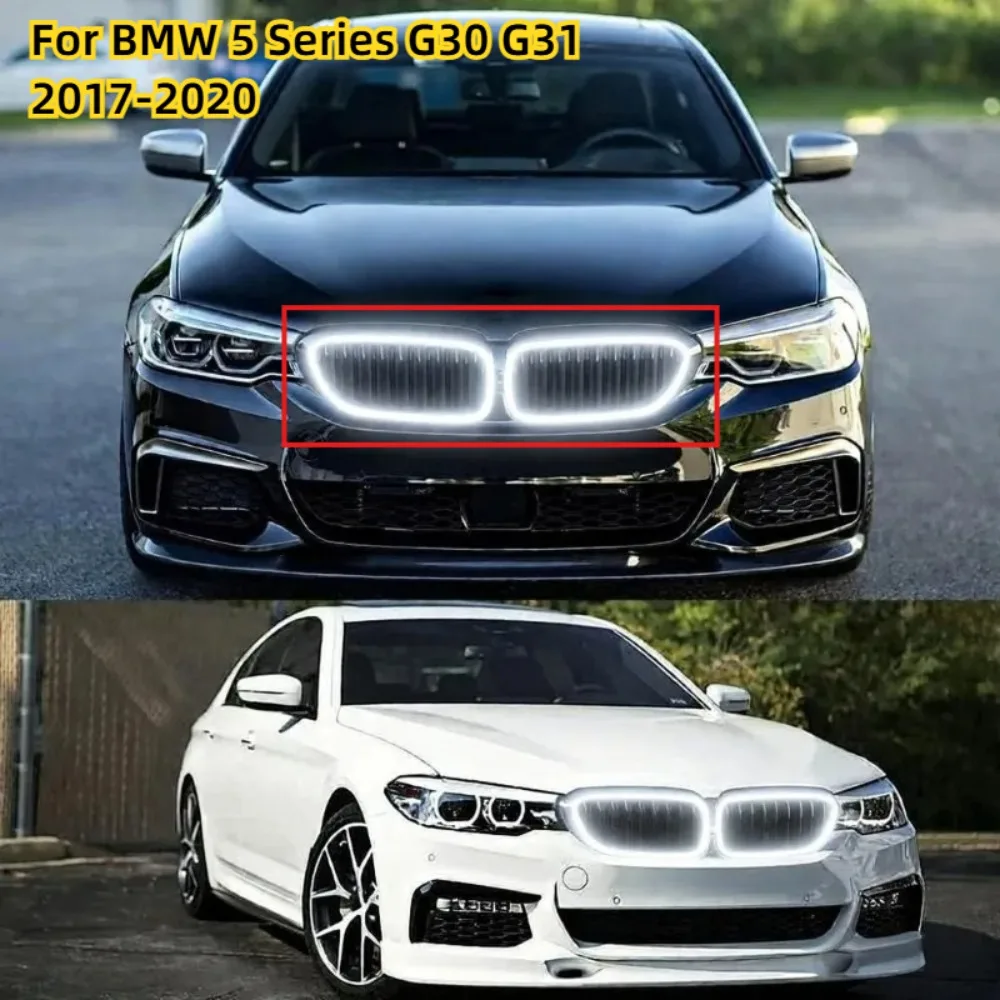NEW LED Light Front Kidney Racing Grille For BMW 5 Series G30 G31 2017-2020 Gloss Black Front Bumper Crills Exterior Parts
NEW LED Light Front Kidney Racing Grille For BMW 5 Series G30 G31 2017-2020 Gloss Black Front Bumper Crills Exterior Parts