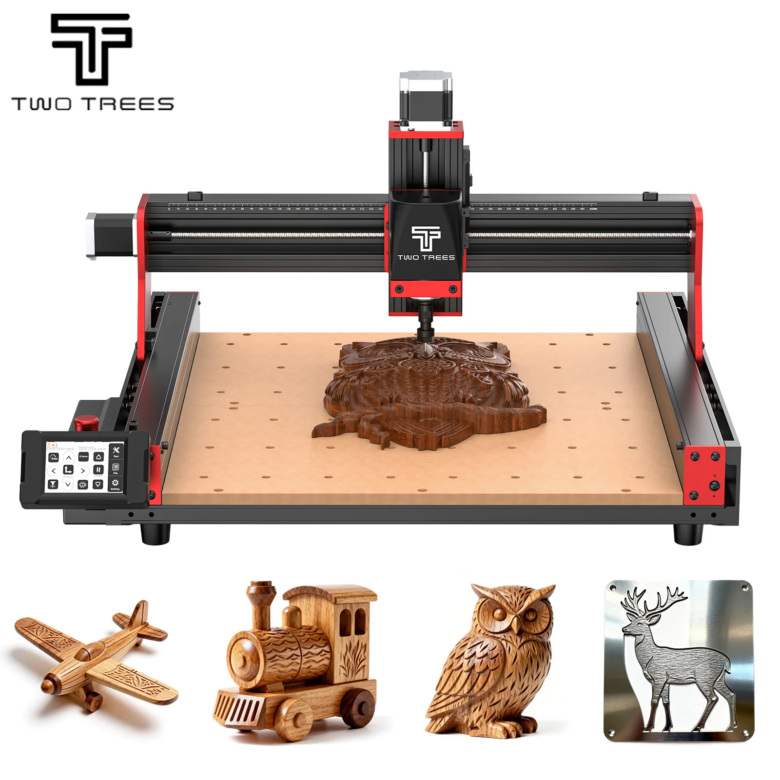 TwoTrees TTC450 PRO CNC Router Machine Laser Engraving Cutting for wood acrylic Quick Assembled XYZ Limit Switch Upgrade
TwoTrees TTC450 PRO CNC Router Machine Laser Engraving Cutting for wood acrylic Quick Assembled XYZ Limit Switch Upgrade