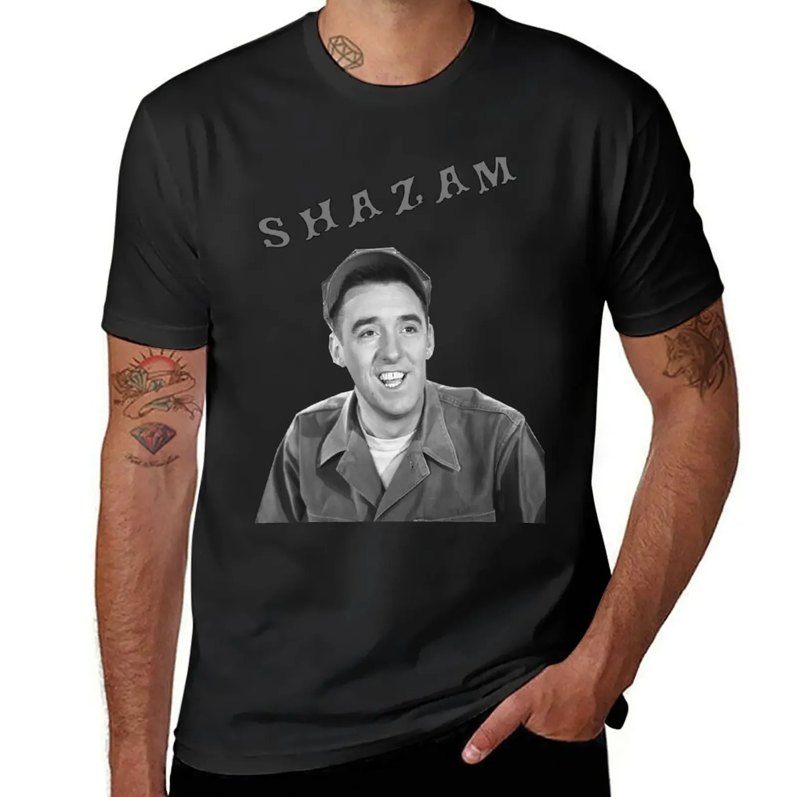 Shazam Gomer Pyle T-Shirt funny costumes oversized graphic tee Men's t-shirts
Shazam Gomer Pyle T-Shirt funny costumes oversized graphic tee Men's t-shirts