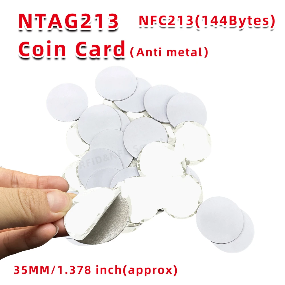 NFC Tag NT/AG 213 Anti-metal 13.56MHZ 144 Bytes 35mm Universal Metal surface available RFID Nt/ag213 nfc tags
NFC Tag NT/AG 213 Anti-metal 13.56MHZ 144 Bytes 35mm Universal Metal surface available RFID Nt/ag213 nfc tags