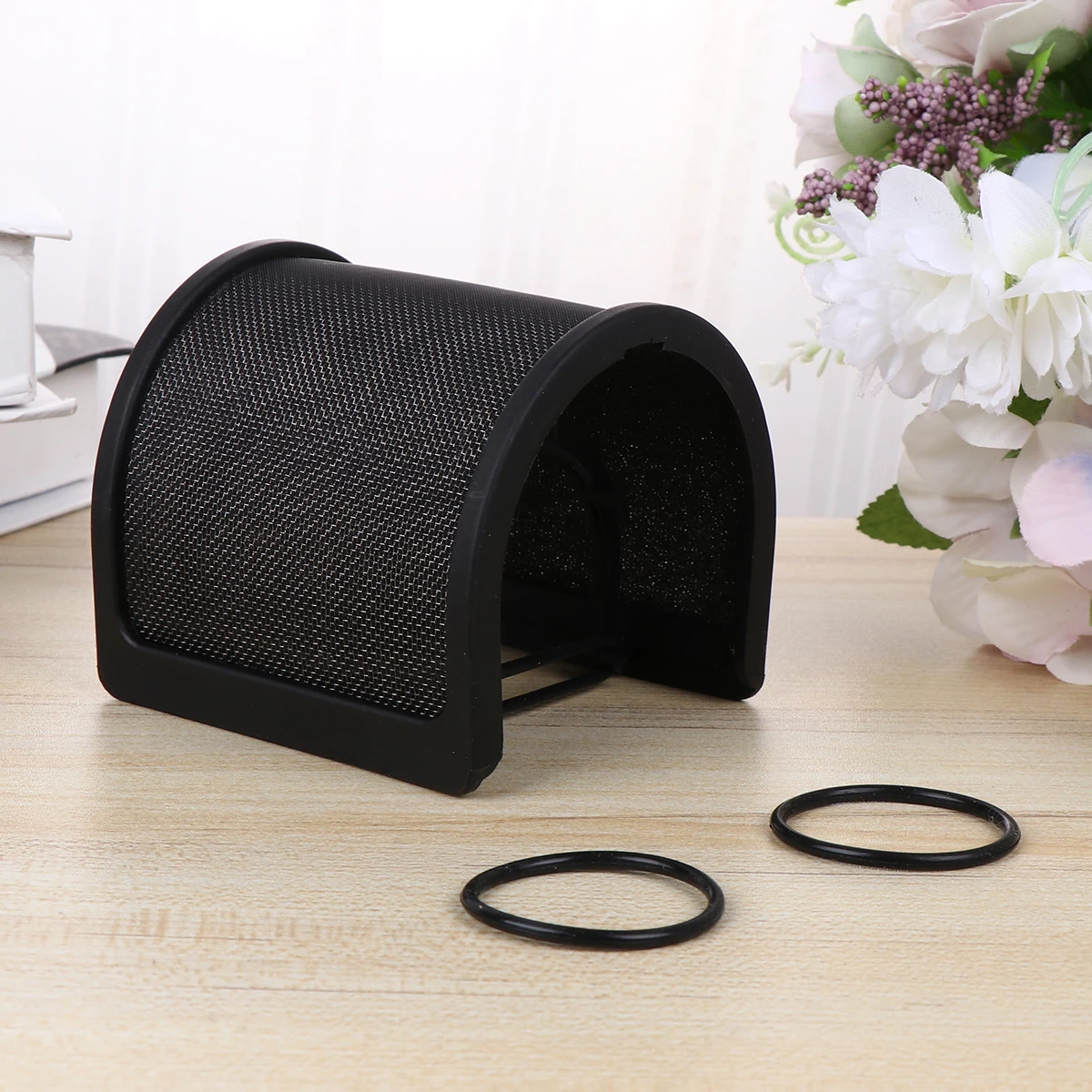 Triple Layer Microphone Filter Wind Screen Filter Shield Recording Soundproof Accessories Mic Shield Mic Protection
Triple Layer Microphone Filter Wind Screen Filter Shield Recording Soundproof Accessories Mic Shield Mic Protection