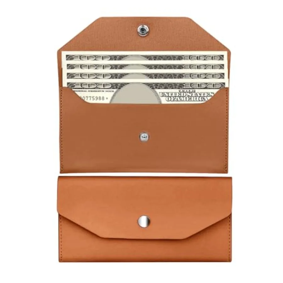 Pu Leather Cash Envelope Wallet - Reusable Cash Stuffing Wallet for Men and Women, Brown, Lightweight and Durable
Pu Leather Cash Envelope Wallet - Reusable Cash Stuffing Wallet for Men and Women, Brown, Lightweight and Durable