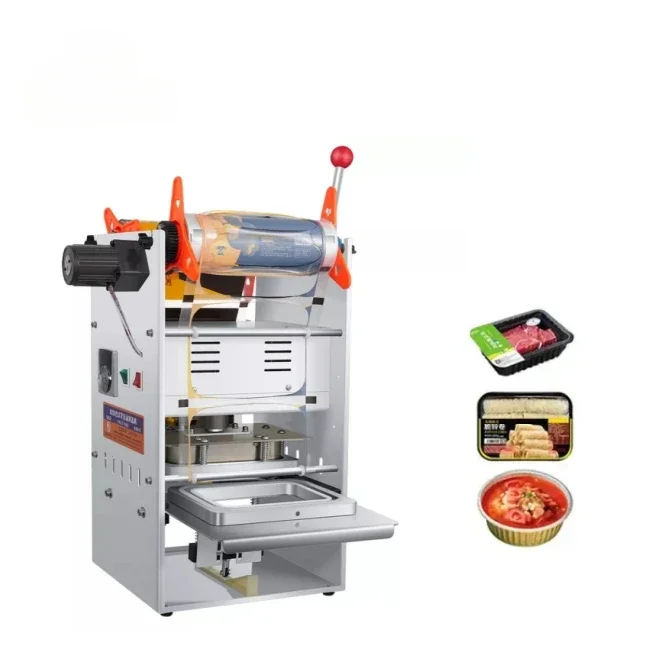 Aluminium Tray Sealing Machine Automatic Food Bowl Plastic Containers Packaging Manual Map Tray Sealer Sealing Machine 
Aluminium Tray Sealing Machine Automatic Food Bowl Plastic Containers Packaging Manual Map Tray Sealer Sealing Machine