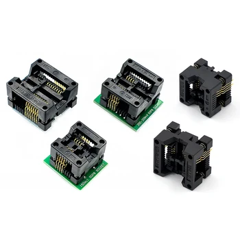 SOIC8 SOP8 zu DIP8 Breite-körper Sitz Breite 150/200mil Programmer Adapter Buchse Blau SA602 IC Test Umwandlung brenner