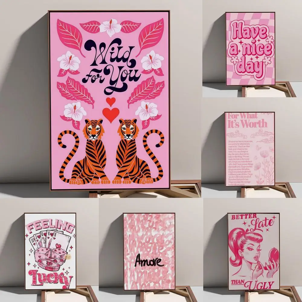 Pink Love Quote Poster Prints Oil Painting Mural Living Room Home Decoration Party Evening Cover
Pink Love Quote Poster Prints Oil Painting Mural Living Room Home Decoration Party Evening Cover