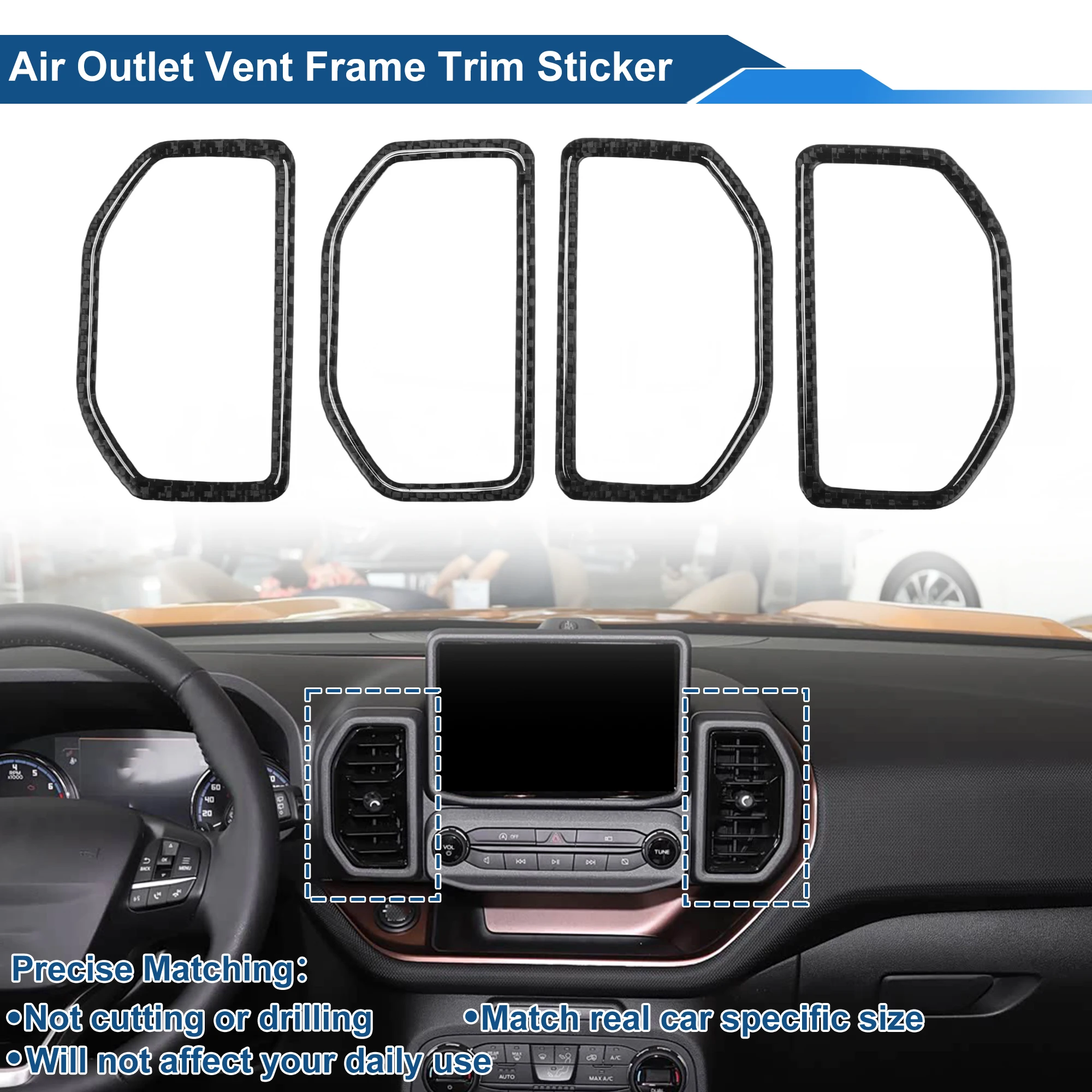 UXCELL Air Condition Outlet Vent Trim Cover Frame for Ford Bronco Sport Black
UXCELL Air Condition Outlet Vent Trim Cover Frame for Ford Bronco Sport Black