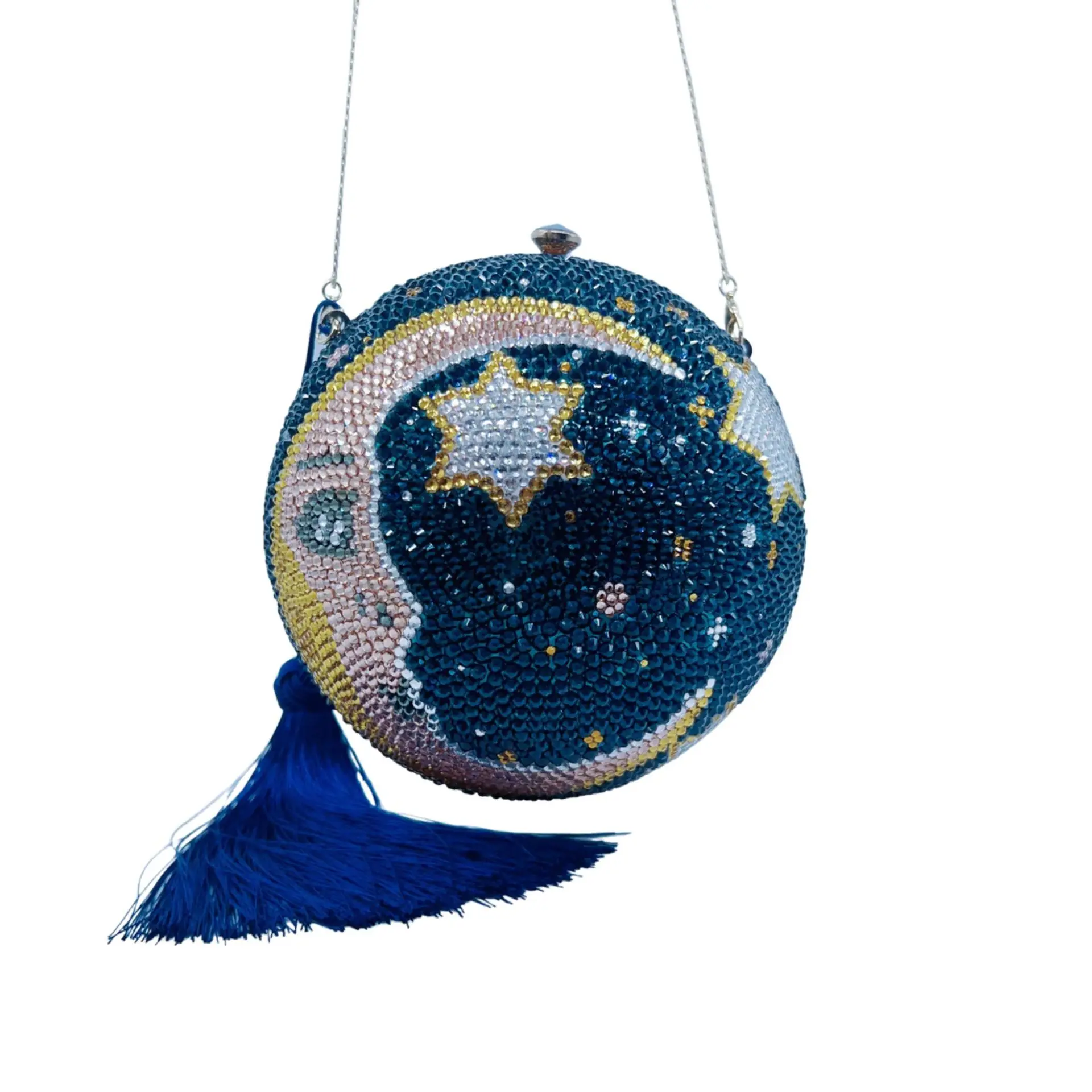 2025 New Moon Rhinestones Clutch Bags Female Blue Gems Clutches Bags Luxury Stones Handbags Wedding Party Crystal Evening Purse
2025 New Moon Rhinestones Clutch Bags Female Blue Gems Clutches Bags Luxury Stones Handbags Wedding Party Crystal Evening Purse