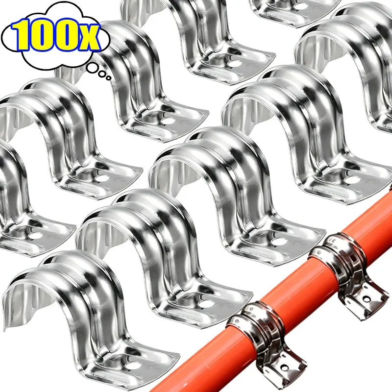 16/20/25/32mm Stainless Steel Single Sided Riding Horse Clamp Fixed Pipe Clamp Rust Proof Overhead Floor Wiring Home Office Clip
16/20/25/32mm Stainless Steel Single Sided Riding Horse Clamp Fixed Pipe Clamp Rust Proof Overhead Floor Wiring Home Office Clip