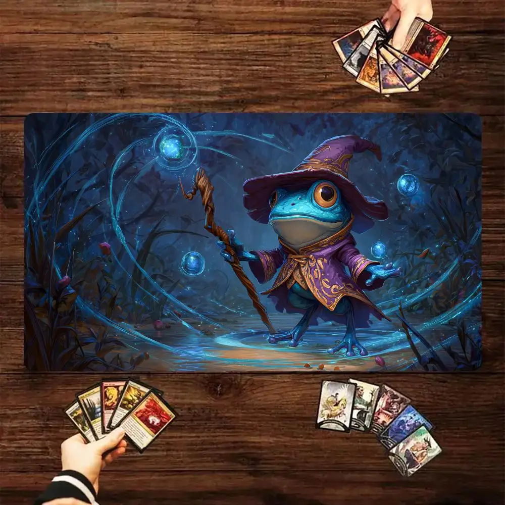 Dark Swamp Blue Frog Magic Card Battle Mat MTG Playmat Anti-slip Base 35X60CM gathering gaming mats Board Game Mat for TCG
Dark Swamp Blue Frog Magic Card Battle Mat MTG Playmat Anti-slip Base 35X60CM gathering gaming mats Board Game Mat for TCG