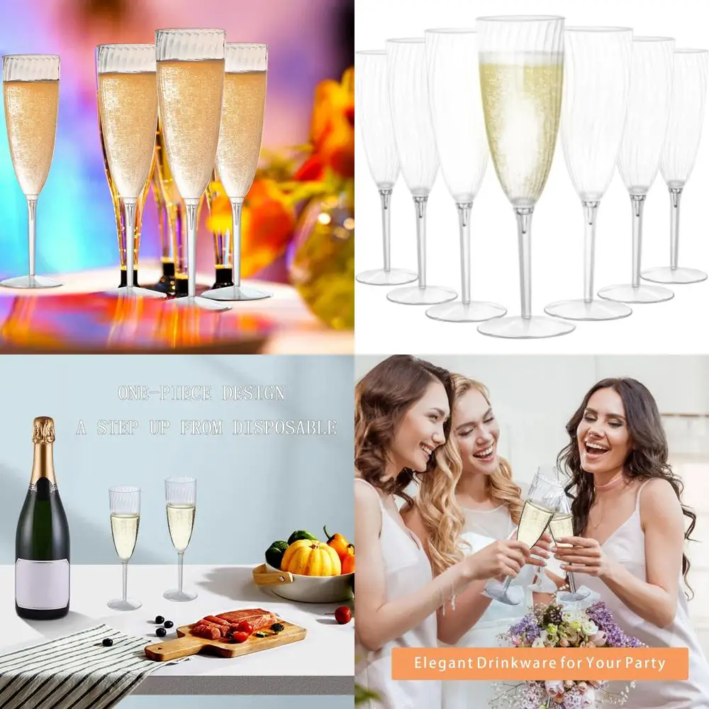 Одноразовые пластиковые бокалы для шампанского на 96 шт. на 6 унций для торжеств и свадеб
Одноразовые пластиковые бокалы для шампанского на 96 шт. на 6 унций для торжеств и свадеб