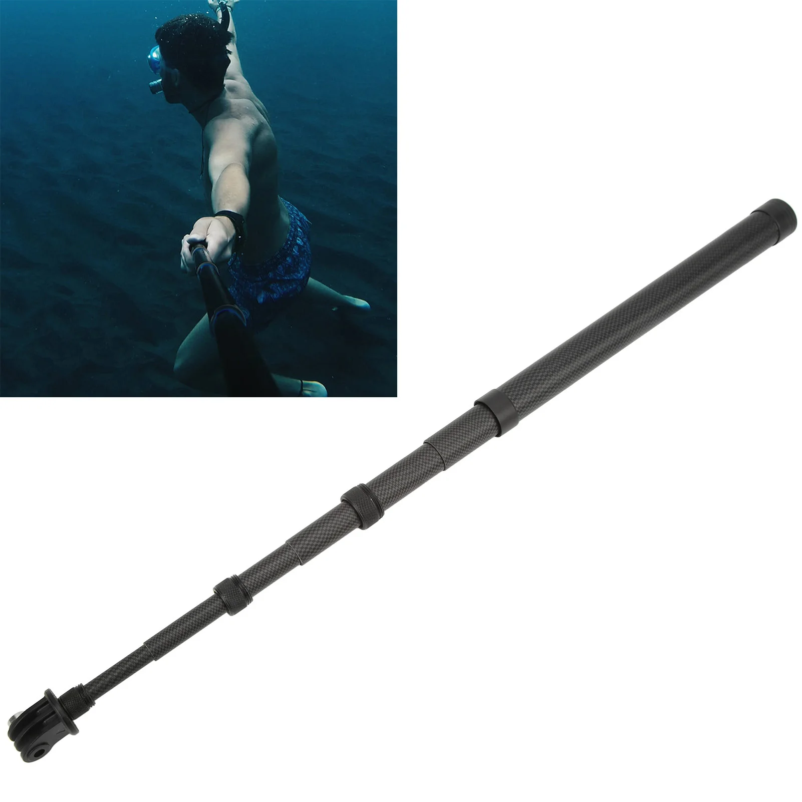 Carbon Fiber Selfie Stick 6 Sections Adjustable Length Selfie Stick for Insta360 Panoramic Camera Adjustable Length Selfie Stick
Carbon Fiber Selfie Stick 6 Sections Adjustable Length Selfie Stick for Insta360 Panoramic Camera Adjustable Length Selfie Stick