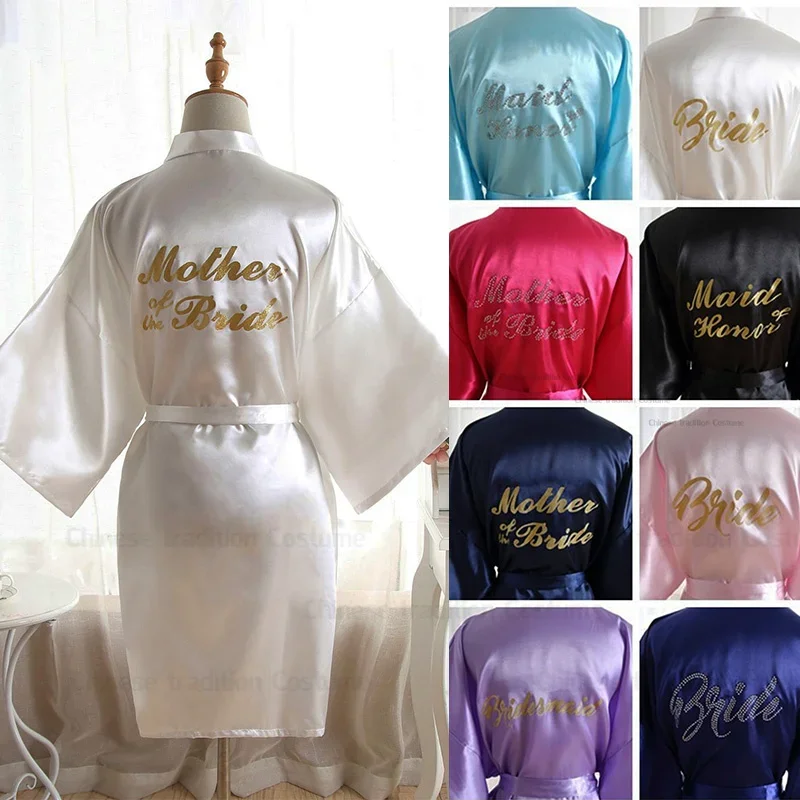 White Mother of The Bride Wedding Bathrobe Faux Silk Robe Women Short Kimono Loungewear Female Nightwear Satin Kimono Gown
White Mother of The Bride Wedding Bathrobe Faux Silk Robe Women Short Kimono Loungewear Female Nightwear Satin Kimono Gown