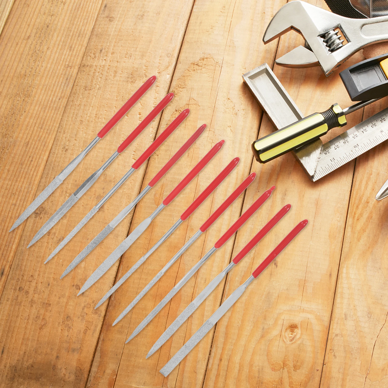 10 pcs Mini Metal File Set Needle Files For Metal Small Tip Precision Crafting Tools Woodworking Rasps Hand Tool Sharpening File
10 pcs Mini Metal File Set Needle Files For Metal Small Tip Precision Crafting Tools Woodworking Rasps Hand Tool Sharpening File