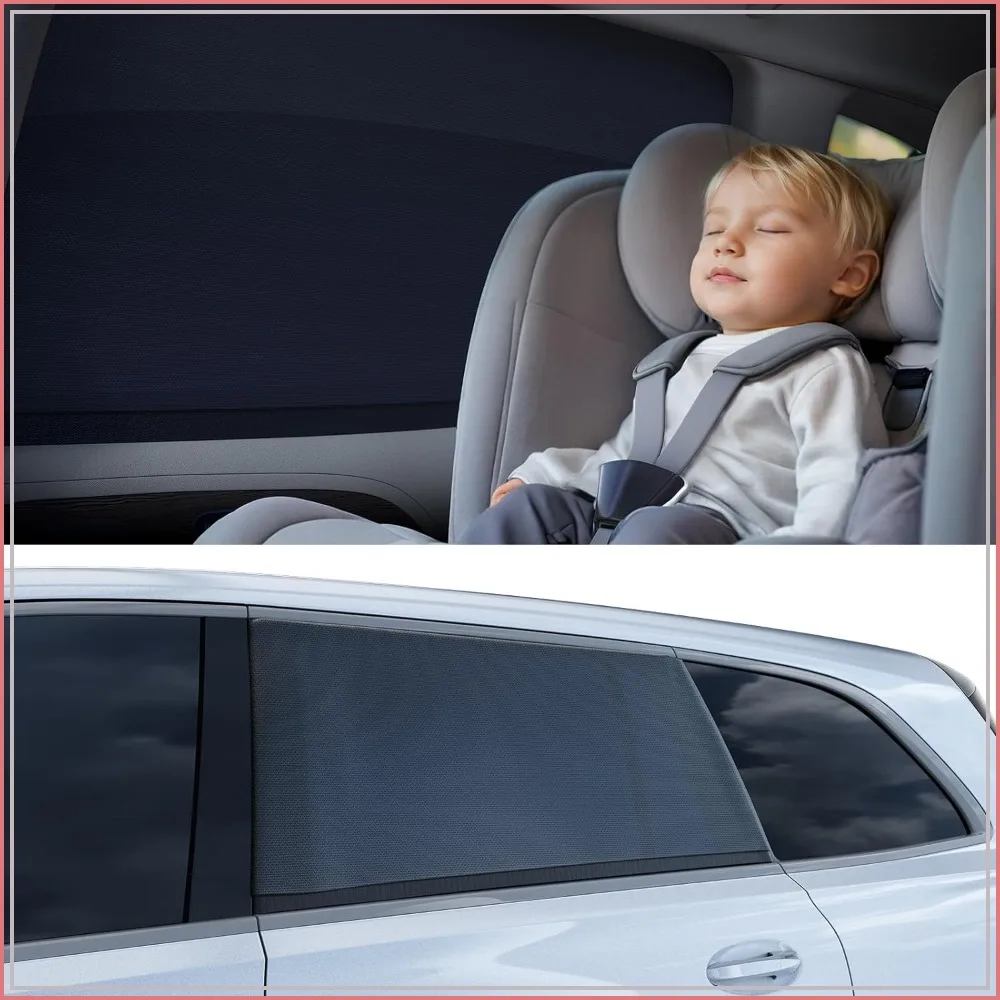 Car Window Shades for Baby, Ice Crystal Cooling Layer, 99% UV Blocking Cling Sun Shade (2 Pack) Fit SUV/Sedan/Minivan, Roll Windows Down, Privacy Safe Medium
Car Window Shades for Baby, Ice Crystal Cooling Layer, 99% UV Blocking Cling Sun Shade (2 Pack) Fit SUV/Sedan/Minivan, Roll Windows Down, Privacy Safe Medium