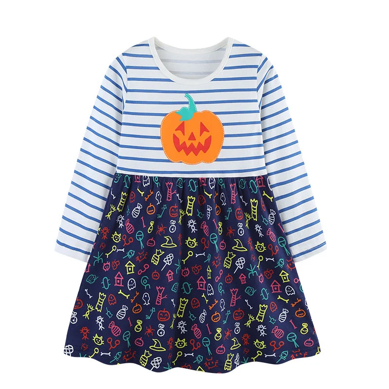 Jumping Meters 2-7T Halloween New Long Sleeve Girls Dresses Children's Autumn Spring Kids Clothes Birthday Toddler Kids Frocks
Jumping Meters 2-7T Halloween New Long Sleeve Girls Dresses Children's Autumn Spring Kids Clothes Birthday Toddler Kids Frocks