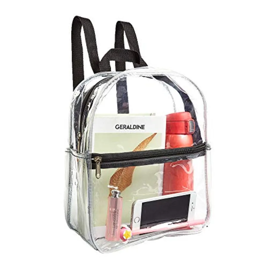 Stadium Approved Clear Mini Backpack, Heavy Duty Cold-Resistant Transparent PVC Backpack with Work, Security Travel and Stadium
Stadium Approved Clear Mini Backpack, Heavy Duty Cold-Resistant Transparent PVC Backpack with Work, Security Travel and Stadium