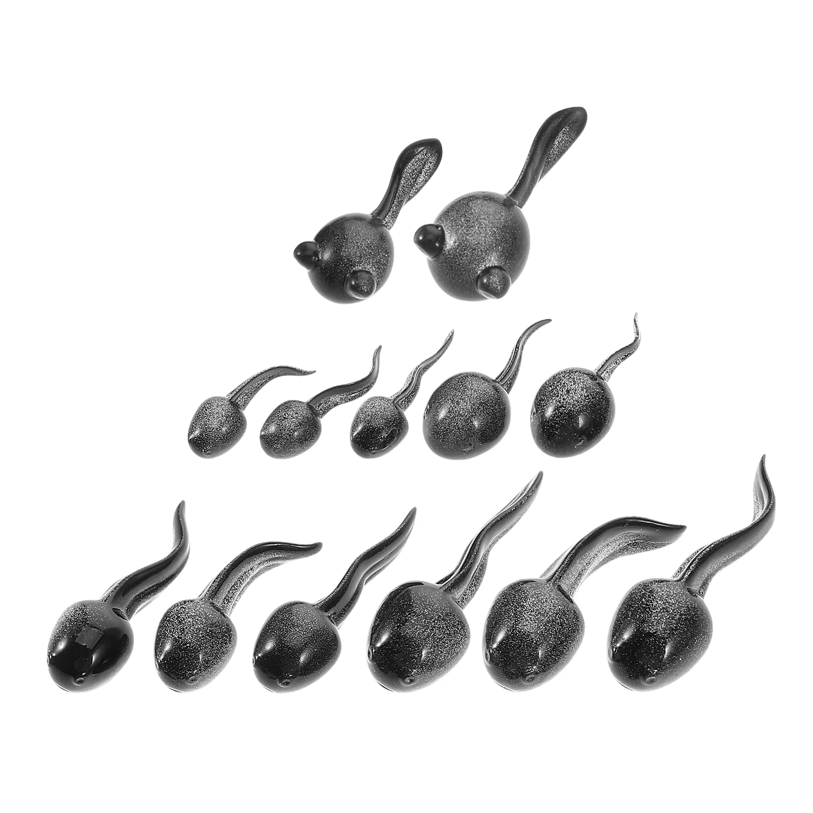 13 Pcs Micro Landscape Tadpole Ornaments Pond Decorations Frog Toys Mini for Outdoor Ponds Black Cute Topper Resin
13 Pcs Micro Landscape Tadpole Ornaments Pond Decorations Frog Toys Mini for Outdoor Ponds Black Cute Topper Resin