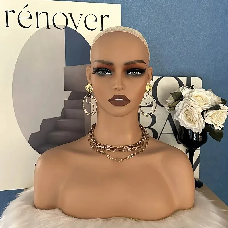 Realistic Female Mannequin Head Dummy Head Bust with Shoulders for Wig Hat Display
Realistic Female Mannequin Head Dummy Head Bust with Shoulders for Wig Hat Display