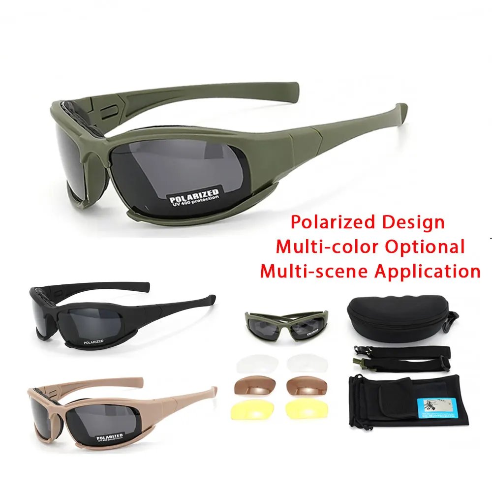 New 4 Lens Tactical Goggles - Polarized Windproof & Dustproof Safety Glasses for Outdoor Sports (Climbing, Cycling, Fishing)
New 4 Lens Tactical Goggles - Polarized Windproof & Dustproof Safety Glasses for Outdoor Sports (Climbing, Cycling, Fishing)