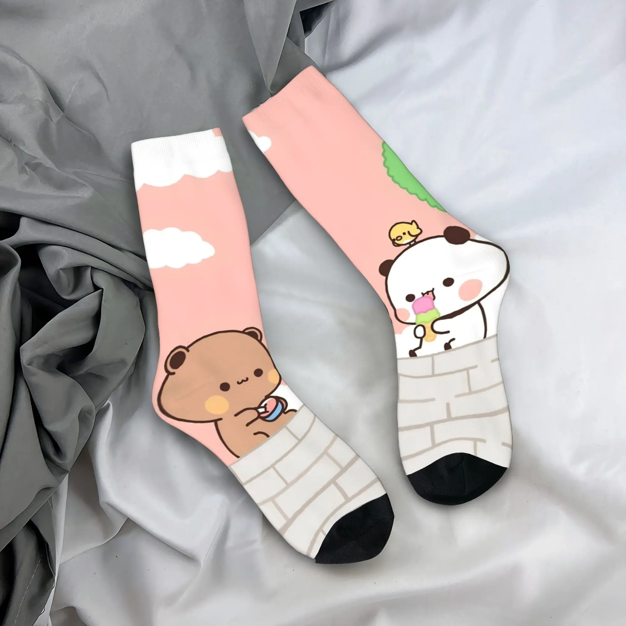 Носки Bubu Dudu с милым мультяшным медведем, дизайнерские, нескользящие, парные, средней мягкости, зимние, повседневные, для бега
Носки Bubu Dudu с милым мультяшным медведем, дизайнерские, нескользящие, парные, средней мягкости, зимние, повседневные, для бега