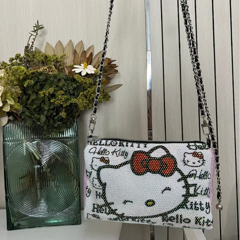 Sanrio Hello Kitty Shoulder Bag for Women Girl Cute Crossbody Bag Canvas Handbag with Diamonds Top Quality Portable Lightweight
Sanrio Hello Kitty Shoulder Bag for Women Girl Cute Crossbody Bag Canvas Handbag with Diamonds Top Quality Portable Lightweight