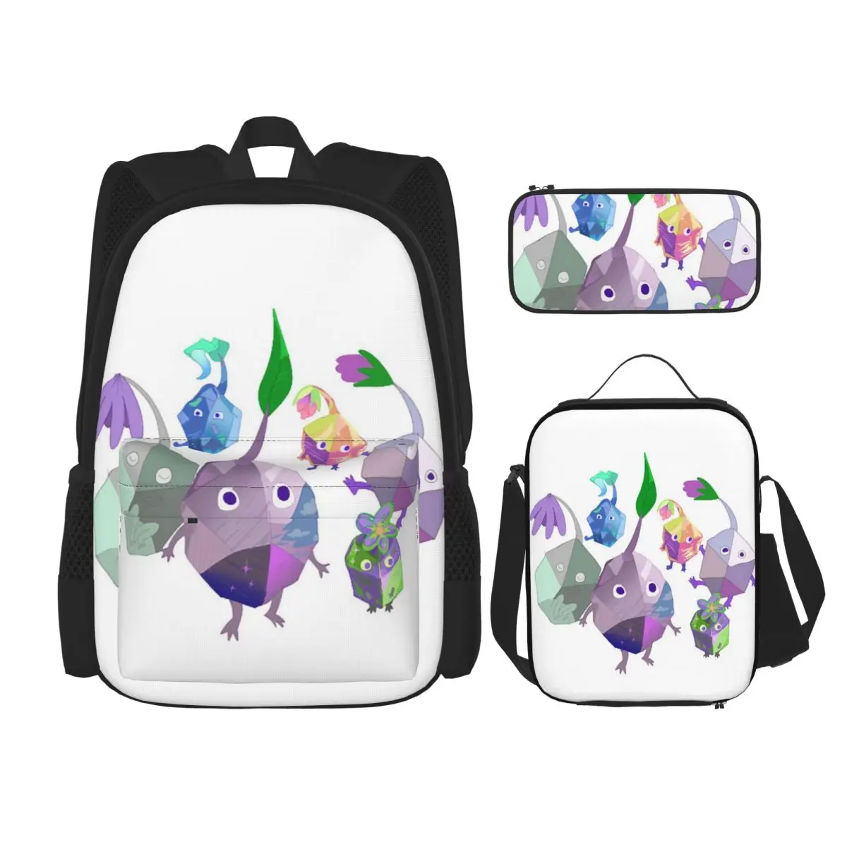 Pikmin Backpacks Boys Girls Bookbag Students School Bags Kids Rucksack Lunch Bag Pen Bag Three-Piece Set
Pikmin Backpacks Boys Girls Bookbag Students School Bags Kids Rucksack Lunch Bag Pen Bag Three-Piece Set