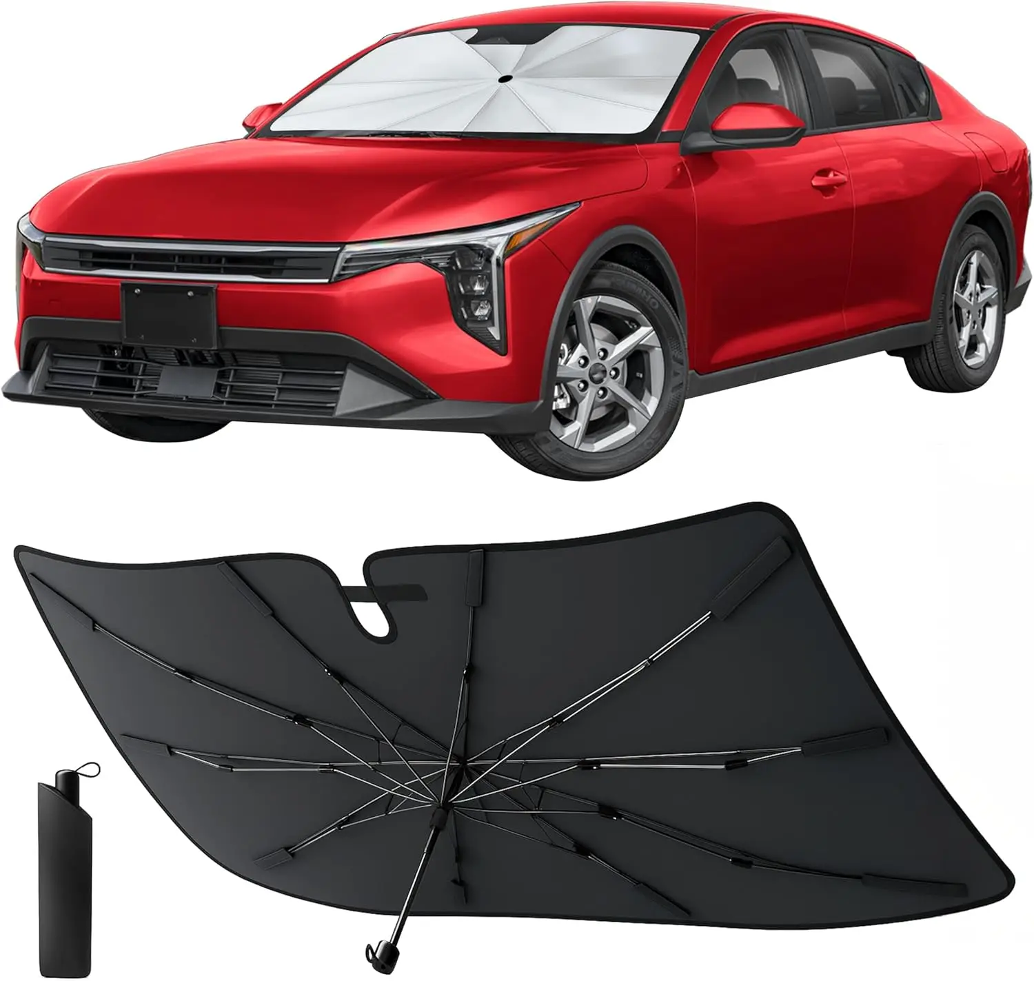 Windshield Sun Shade Umbrella for Car, Medium Foldable Front Window Sun Shield Blocks UV & Heat, Keeps Interior Cool, Fits
Windshield Sun Shade Umbrella for Car, Medium Foldable Front Window Sun Shield Blocks UV & Heat, Keeps Interior Cool, Fits