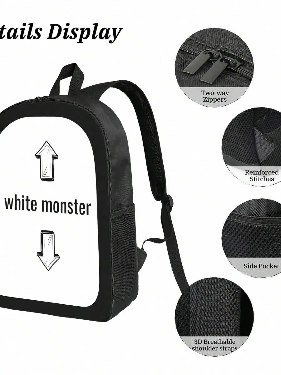 White Monster Arrow Meme Backpack For Adults Laptop Bag 17 Inch Large Capacity
White Monster Arrow Meme Backpack For Adults Laptop Bag 17 Inch Large Capacity