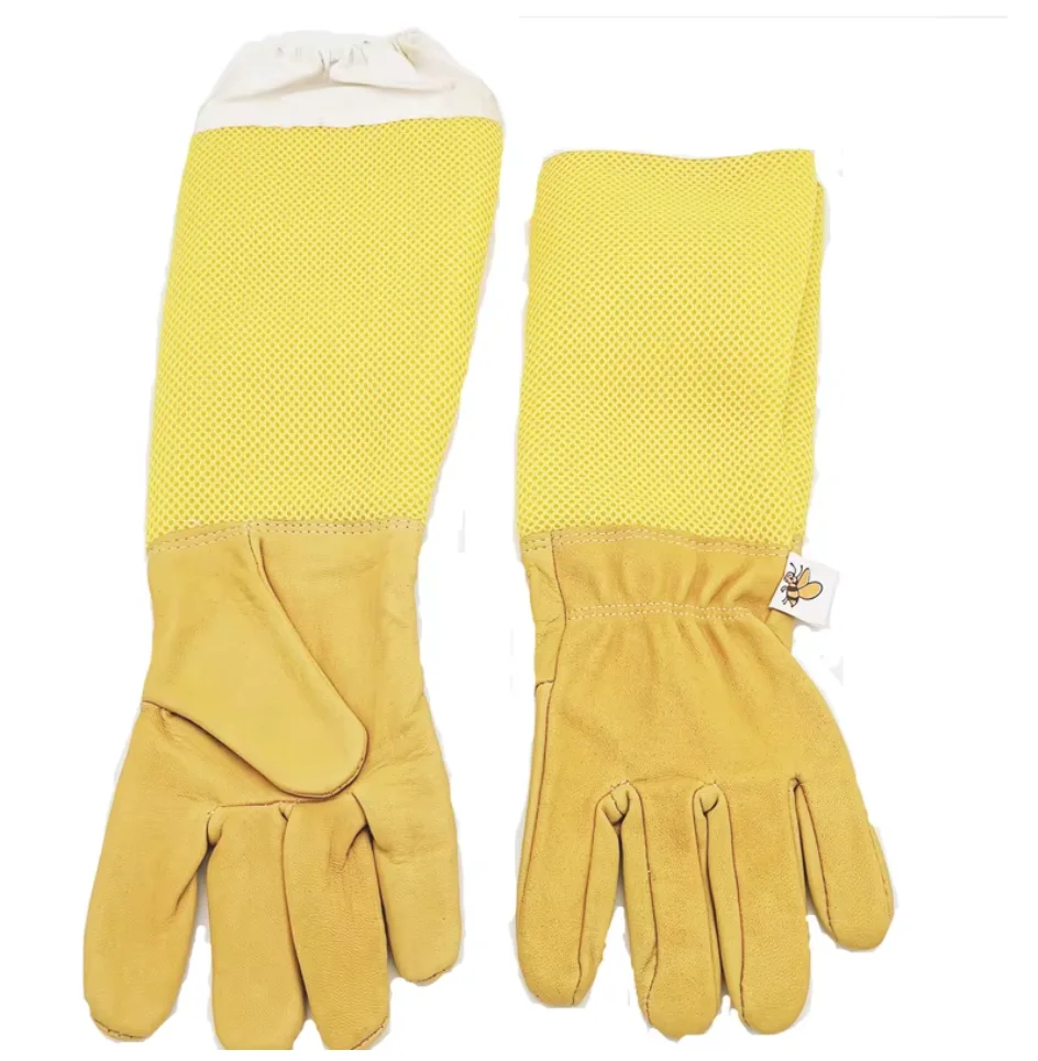 1 pair Beekeeping Gloves Protective Sleeves Breathable Long mesh sheepskin gloves for Apiculture beekeeping Equipment
1 pair Beekeeping Gloves Protective Sleeves Breathable Long mesh sheepskin gloves for Apiculture beekeeping Equipment